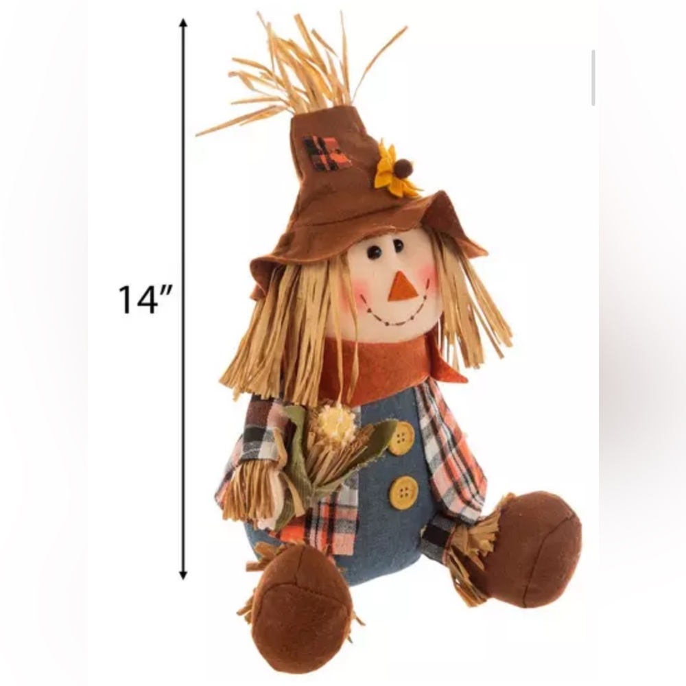 Charming Autumn Scarecrow with corn - NWT - Picture 6 of 6